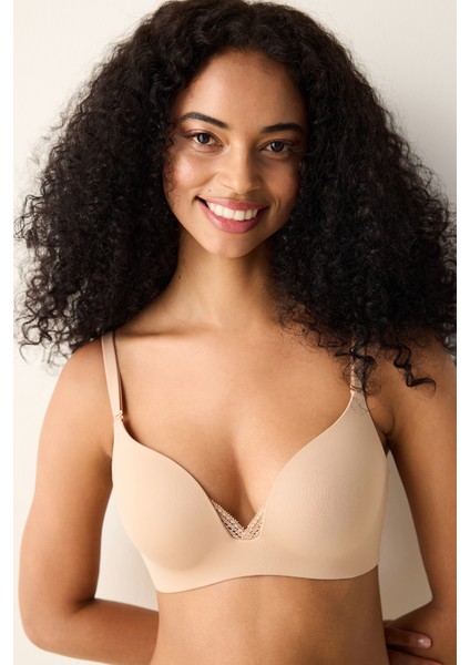 Bej Eliza Push Up Balensiz Dekolte Sütyen fiyatları