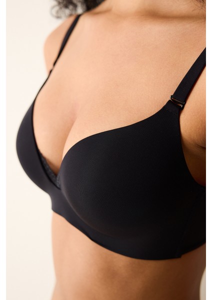 Eliza Non Wired Push Up Siyah Sütyen fırsatları