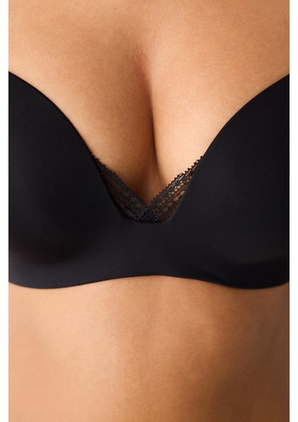 Eliza Non Wired Push Up Siyah Sütyen indirimleri