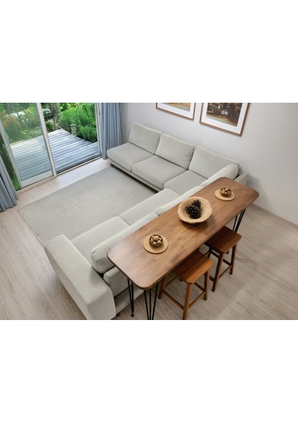 %100 Masif Ahşap Bar Masası | Mutfak Adası, Kahve Köşesi, Yemek Masası, Oturma Odası Bistro Alanı fırsatları