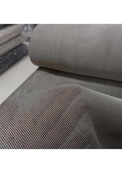 Kalın Dokulu Zırh Tül Perde - Koyu Bej - Pileli Dikim 1x2,5 Pile - ZRH411