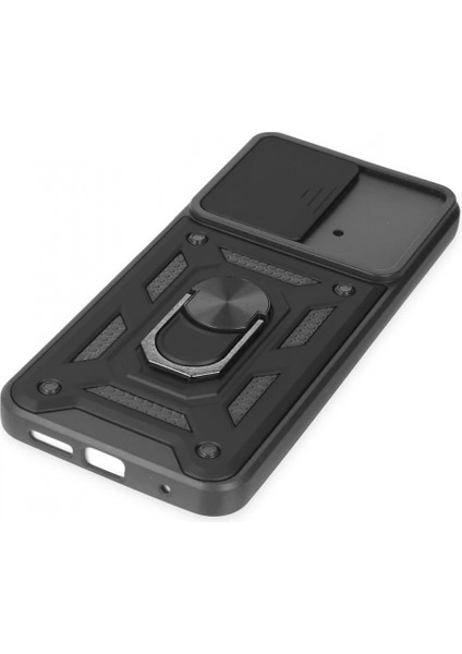 Xiaomi Poco M4 Pro 4g Kılıf Pars Lens Yüzüklü Silikon - Siyah indirimleri