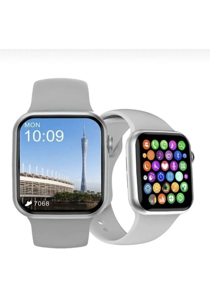 Beyaz Akıllı Saat 2023, Nfc, Gps, Bluetooth, Siri, Çağrı, Android Uyumlu