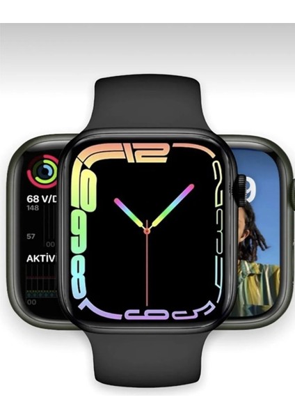 Beyaz Akıllı Saat 2023, Nfc, Gps, Bluetooth, Siri, Çağrı, Android Uyumlu