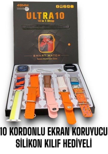 Şık Akıllı Saat 10in1, Spor, Takvim, Kordon ve Koruma Kılıfıyla Özel Tasarım