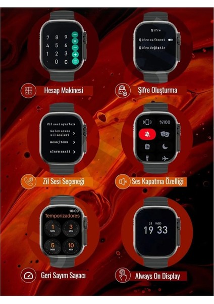49 mm Gri Akıllı Saat, Üstün Özellikler ve Performansla Güçlü Seçenek