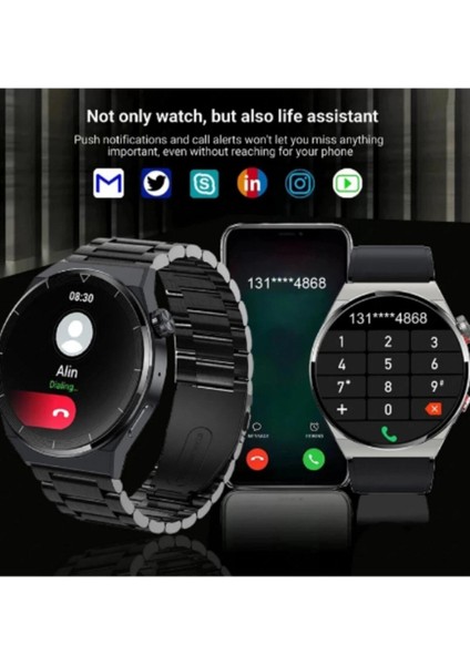 Tam Dokunmatik Akıllı Saat 1.45" 44MM, Nfc, Gps, Siri, Ios ve Android Uyumlu fiyatları