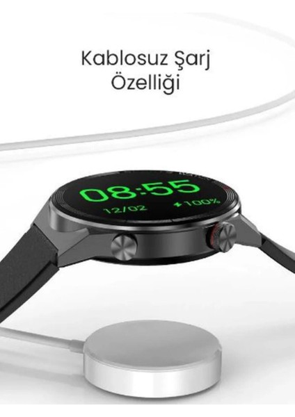 Tam Dokunmatik Akıllı Saat 1.45" 44MM, Nfc, Gps, Siri, Ios ve Android Uyumlu