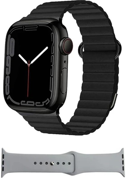 47 mm Amoled Ekranlı, Gps, Nfc, Siri Destekli Şık Akıllı Saat, Siyah Renk