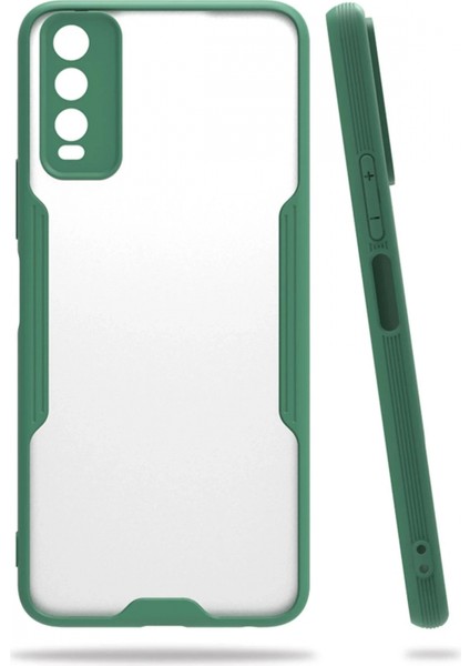 Vivo Y11S Kılıf Platin Silikon - Yeşil