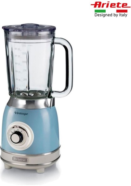 Mavi Vintage Cam Blender 1000W, Şık ve Güçlü Çok Renkli Tasarım