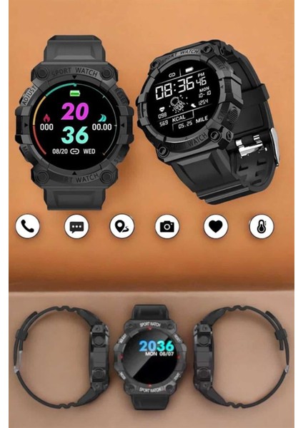 Çok Renkli Unisex Akıllı Saat, Klasik ve Spor Uyumlu Tasarım fırsatları