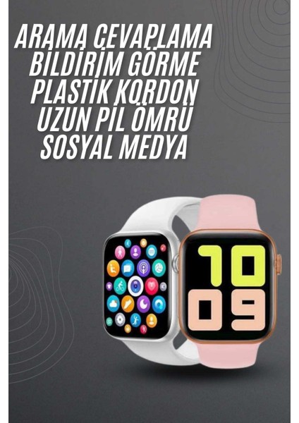 Şık ve Renkli 44 mm Dokunmatik Akıllı Saat, Unisex, Amoled Ekranli fiyatları