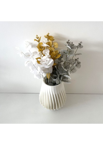 Yeni Fildişi Pla P'de Modern Spiral Vazo (Sadece Plastik Aparattır!!!) fiyatları