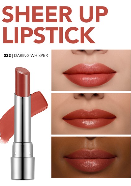Sheer Up Yarı Transparan & Parlak Bitişli Nemlendirici Ruj (022 Daring Whisper) 8682536097949 fiyatları