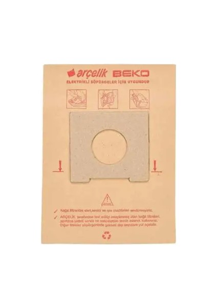 / Mite Buster ve Arçelik Uyumlu S950-S959-S6960-S6970-BKS9509-9507-9595 Uyumlu Toztorbası