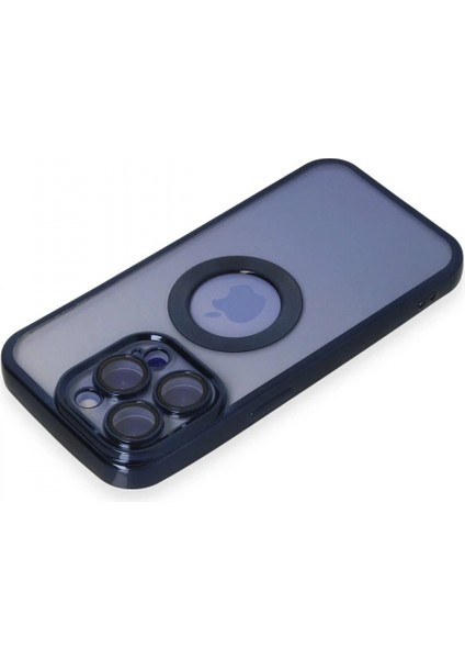 iPhone 15 Pro Max Kılıf Slot Silikon - Lacivert modelleri