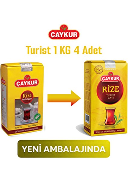 Rize Turist Siyah Dökme Çay 4 kg Doğal Aroma ile Lezzetli Çay Keyfi fiyatları
