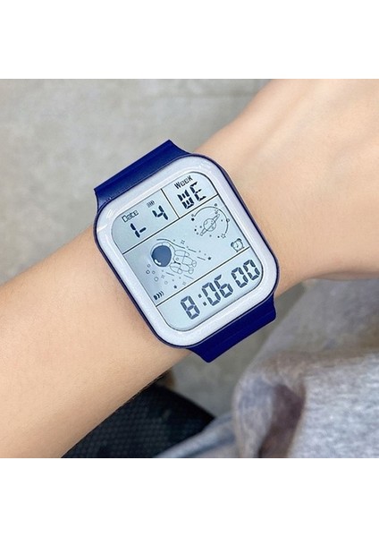 Beyaz Sanda Erkek Saati 50M Su Geçirmez Büyük Ekran Kare Izle Bayanlar Çok Fonksiyonlu Kronograf Vip Bağlantı Dropshipping Için Casıo (Yurt Dışından)