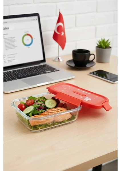 Sanrio Lisanslı Cam Gıda Saklama Kabı (640ML) - My Melody