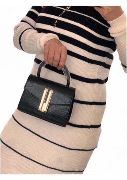 Siyah Deri Çanta El ve Omuz Askılı Şık Zarif New Season fiyatları