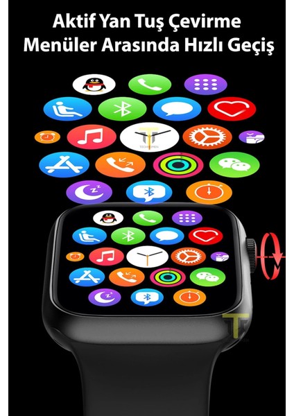 Renkli Akıllı Saat, Ios ve Android Uyumlu, Arama ve Sensör Özellikli modelleri