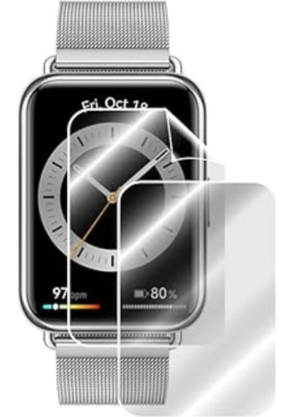 Renkli Uyumlu Ekran Koruyucu Çift Set Watch Fit 2 Akıllı Saat Için