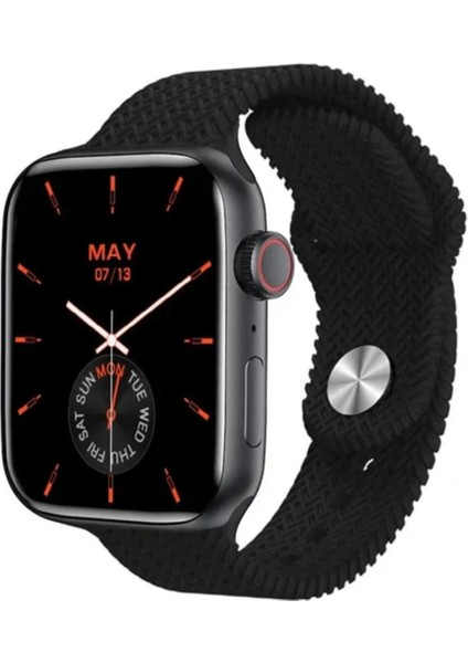 Yüksek Kaliteli Pk9 Pro Max Çift Kordonlu Amoled Ekran Akıllı Saat Gri