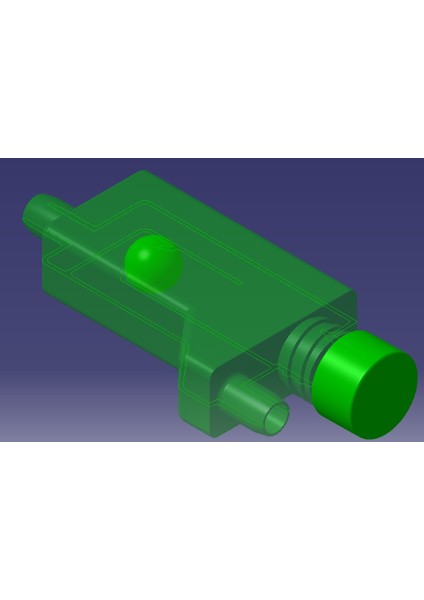 Kondensatın Klimadan Kanalizasyona Çıkarılması Için Hidrolik Kompleksi Olan Drenaj Sifon (Plastik Aparattır!!!) 3D