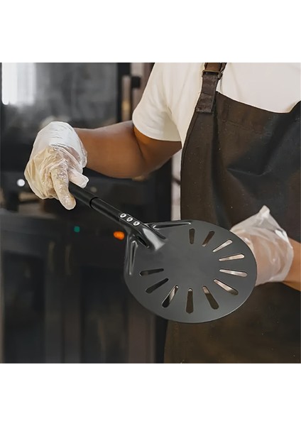 Uzun Saplı Pizza Çevirme Kabı Alüminyum Yapışmaz Pizza Çevirme Kabı Çizilmeye Dayanıklı Pizza Çevirme Küreği (Yurt Dışından) fiyatları