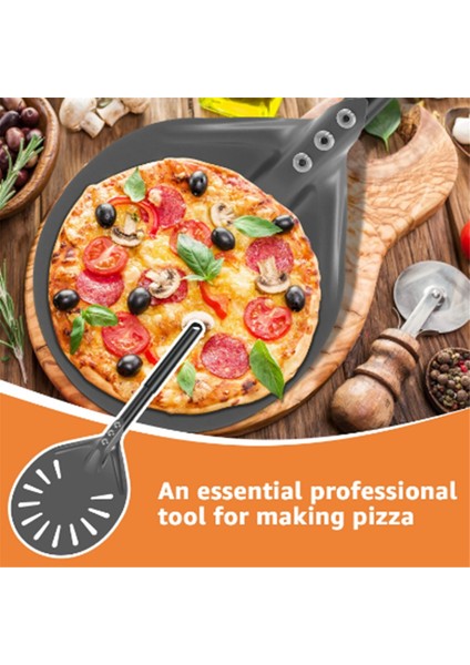Uzun Saplı Pizza Çevirme Kabı Alüminyum Yapışmaz Pizza Çevirme Kabı Çizilmeye Dayanıklı Pizza Çevirme Küreği (Yurt Dışından) indirimleri