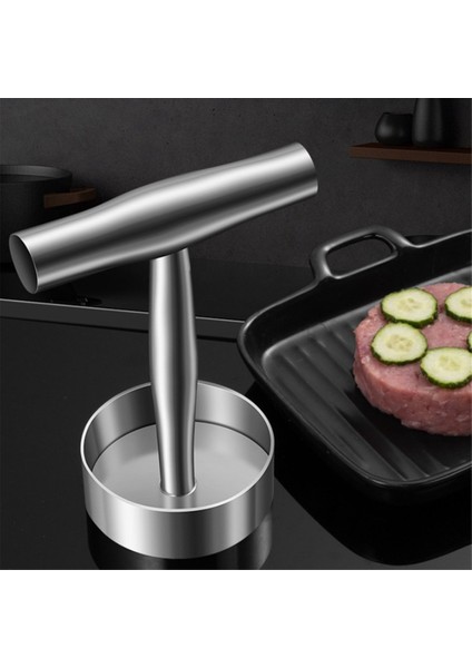 304 Paslanmaz Çelik Hamburger Eti Kek Presi Burger Köftesi Yapıcı Kalıp Manuel Kek Sığır Eti Domuz Eti Pirinç Presi Izgara Et Aletleri (Yurt Dışından) indirimleri