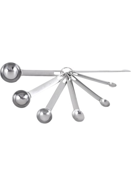 Paslanmaz Çelik Ölçü Kaşıkları Bardak Seti, Küçük Yemek Kaşığı, Çay Kaşığı, Bonus Düzleştiricili 6'lı Set, Kuru ve Sıvı Için (Yurt Dışından) fiyatları