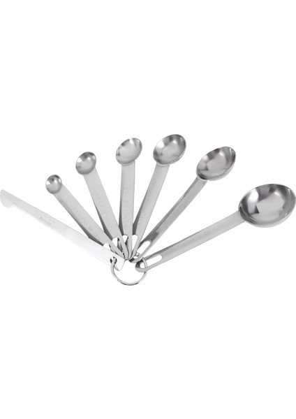Paslanmaz Çelik Ölçü Kaşıkları Bardak Seti, Küçük Yemek Kaşığı, Çay Kaşığı, Bonus Düzleştiricili 6'lı Set, Kuru ve Sıvı Için (Yurt Dışından) modelleri