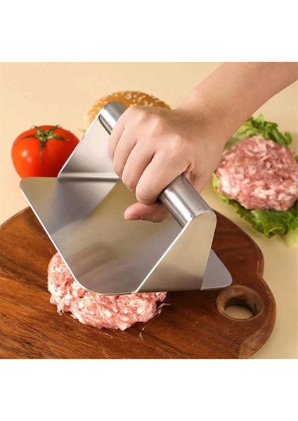 Paslanmaz Çelik Hamburger Et Presi Yuvarlak Kare Burger Et Presi Mutfak Aleti Et Presi Plakası (Yurt Dışından) fiyatları