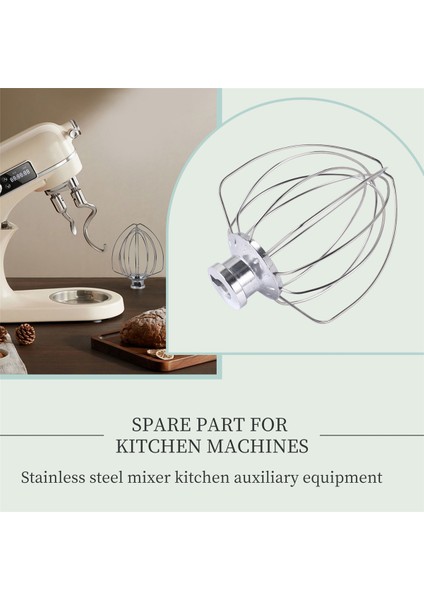 Kitchenaid Mutfak Makinesi 5KSM90-5KSM185 Için Paslanmaz Çelik Çırpma Teli 5K452WW (Yurt Dışından) indirimleri