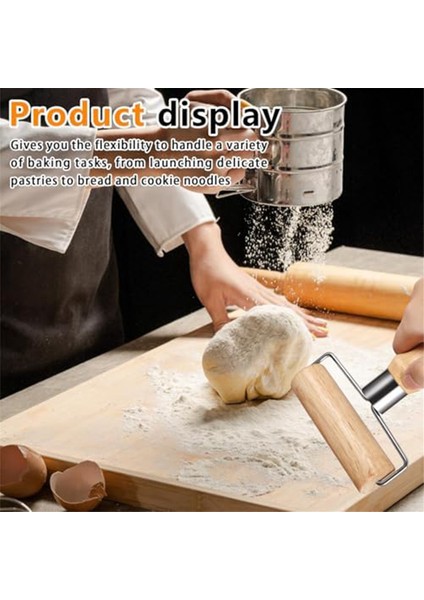 3'lü Ahşap Oklava, Plastik Hamur Kazıyıcılı Oklava, Elle Hamur Açmaya, Pizzaya, Tatlılara Uygun (Yurt Dışından) indirimleri