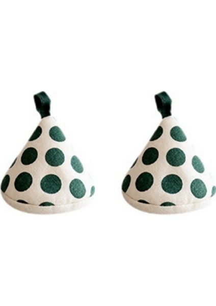 Mutfak Haşlanmaya Karşı Üçgen Tencere Sapı Kapağı Isı Yalıtım Eldivenleri Sevimli Kumaş Tencere Kapağı Tencere Kılıfı Yeşil (Yurt Dışından)