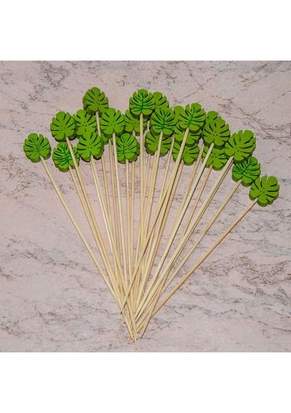 200 Adet Bambu Pick Büfe Tropikal Yapraklar Kek Meyve Çatalı Tatlı Salata Çubuğu Kokteyl Şişi Parti Dekoru Için (Yurt Dışından) indirimleri
