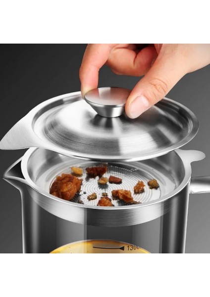 Cugf Şeffaf Cam Yağ Filtresi Kabı, Ölçekli Mutfak Yağ Ayırıcı, Ince Gözlü Süzgeçli Ev Pastırma Yağı Kabı (Yurt Dışından) fırsatları