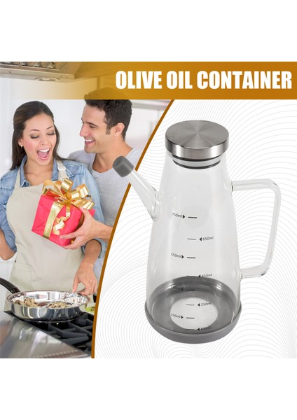 Pişirme Için Büyük Yüksek Borosilikat Cam Yağ Şişesi, Kaymaz Silikon Tabanlı 25 Floz Yağ ve Sirke Dağıtıcı Şişe (Yurt Dışından) indirimleri