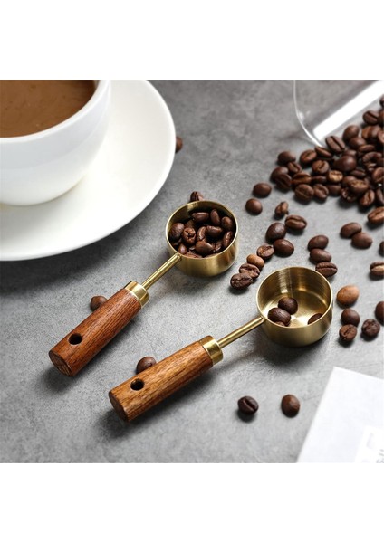 Öğütülmüş Kahve Için Paslanmaz Çelik Kahve Kepçesi, Ahşap Saplı 15 ml Kahve Ölçü Kepçesi, Kahve Kaşıkları - A (Yurt Dışından) modelleri