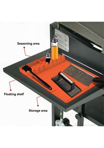 Barbekü Fırın Silikon Yan Raf Matı Fırın Tepsisi Koruma Matı Drenaj Pedi Siyah Taş Silikon Fırın Alet Matı (Yurt Dışından) modelleri