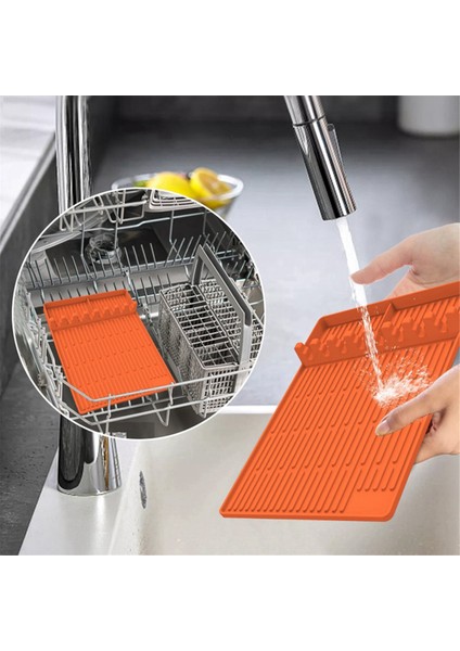 Barbekü Fırın Silikon Yan Raf Matı Fırın Tepsisi Koruma Matı Drenaj Pedi Siyah Taş Silikon Fırın Alet Matı (Yurt Dışından) fırsatları