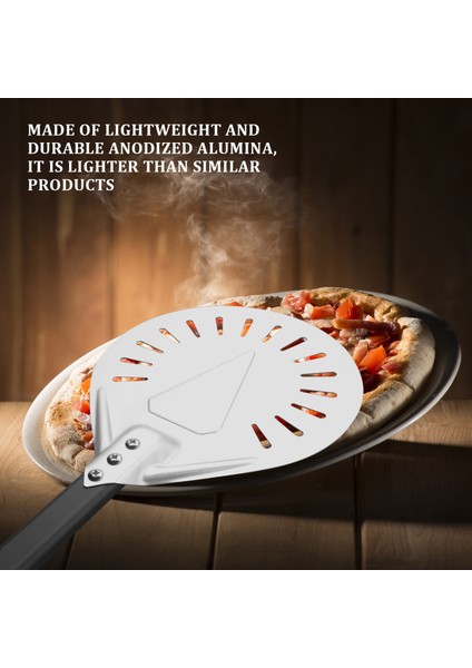 Uzun Saplı 9 Inç Delikli Çıkarılabilir Pizza Çevirme Kabı Pizza Küreği Alüminyum Pizza Kabı Kürek Kabı (Yurt Dışından) modelleri