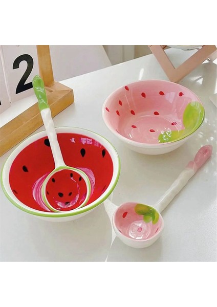 Adet Tahıl Kasesi, Tahıl Öldürücü Kaşığı, Seramik Kaşık, Saplı Ramen Çorba Kaşığı, Meyve Desenli Servis Kaşığı, A (Yurt Dışından) fırsatları