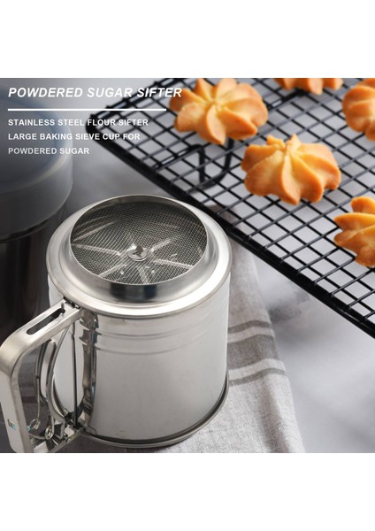 Paslanmaz Çelik Un Eleği Büyük Pişirme Eleği Pudra Şekeri Için (Yurt Dışından) fiyatları