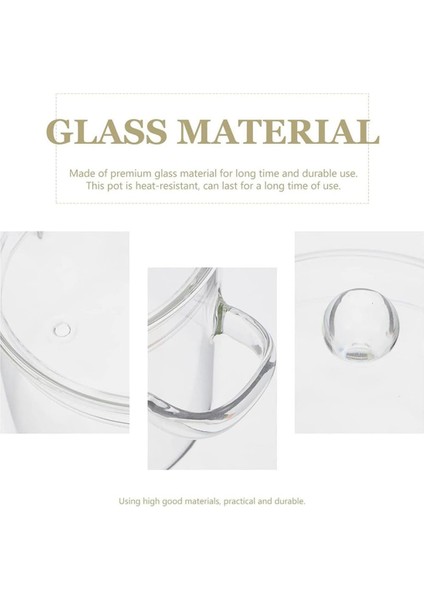 Kapaklı Cam Tencere, Kapaklı ve Saplı Ocak Üstü Pişirme Tenceresi, Kısık Ateş Tencere, Şeffaf Çorba Tenceresi, Yüksek Borosilikat 1600ML (Yurt Dışından) modelleri