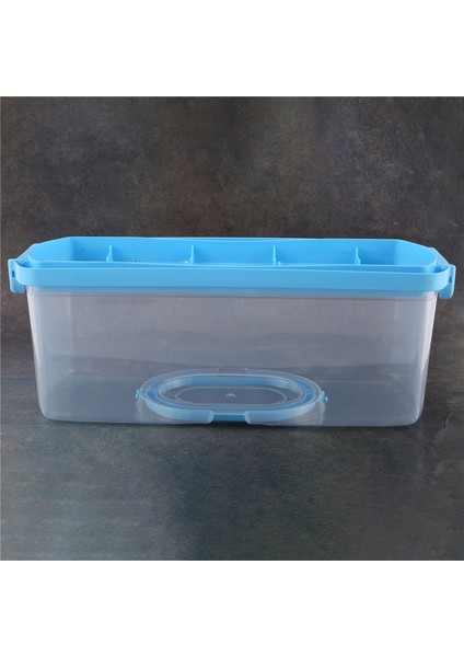 Saplı Taşınabilir Ekmek Kutusu Somun Kek Kabı Plastik Dikdörtgen Gıda Saklama Kabı Taşıyıcı 13 Inç Yarı Saydam Kubbe Pastalar, Simit, Ekmek Ruloları, Çörekler Için (Yurt Dışından)