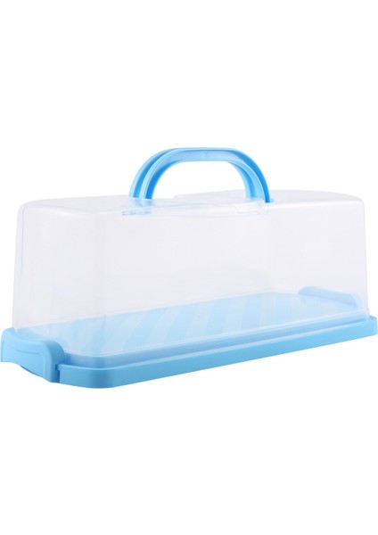 Saplı Taşınabilir Ekmek Kutusu Somun Kek Kabı Plastik Dikdörtgen Gıda Saklama Kabı Taşıyıcı 13 Inç Yarı Saydam Kubbe Pastalar, Simit, Ekmek Ruloları, Çörekler Için (Yurt Dışından) fiyatları